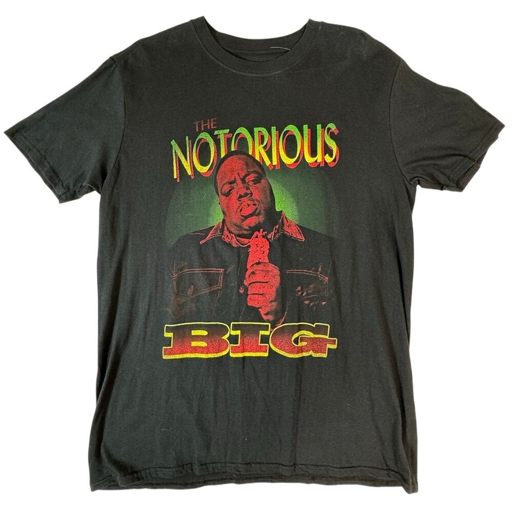 Notorious BIG Biggie Smalls T Shirt L Black Brooklyn Mint Rap Hip Hop